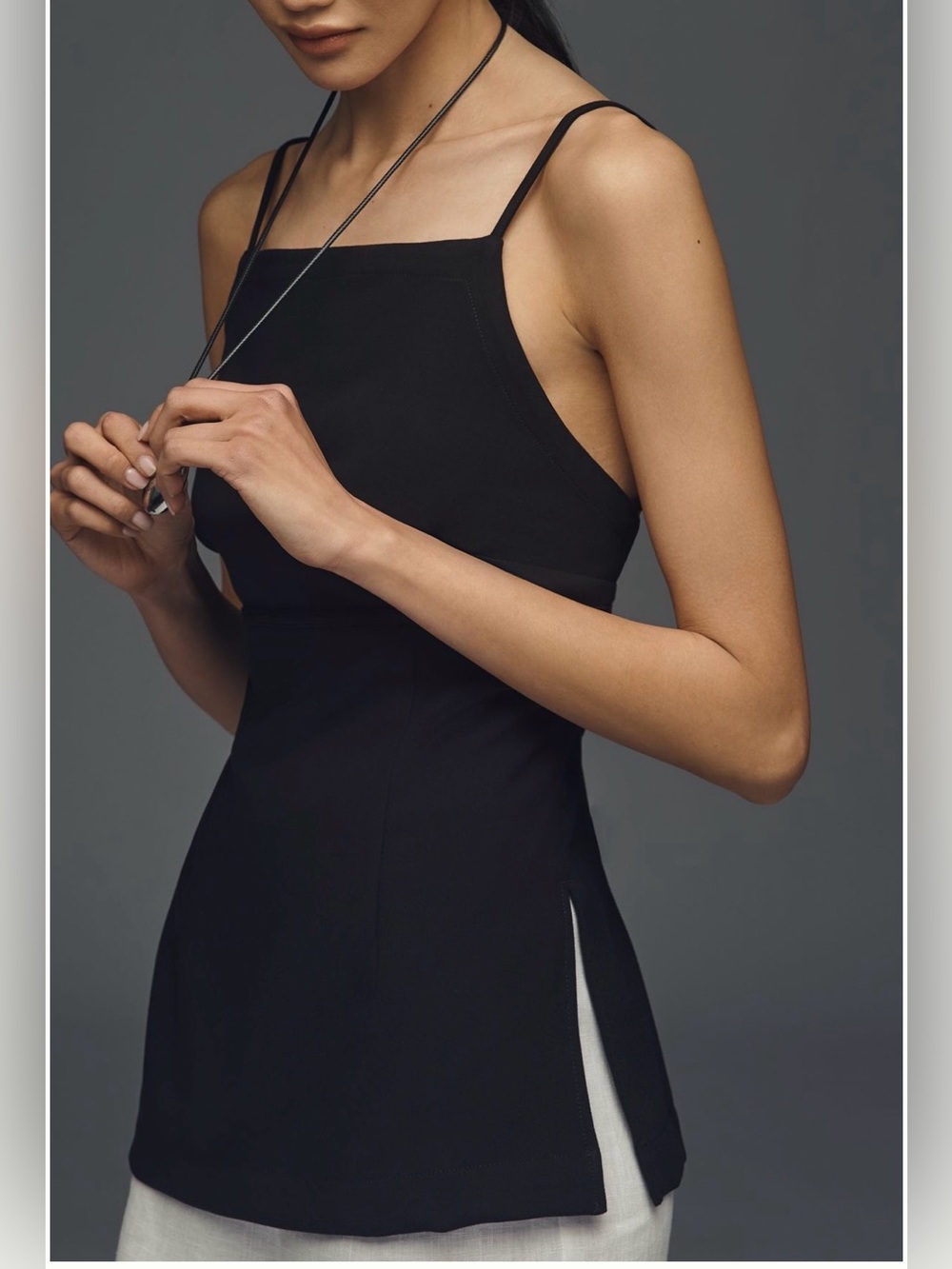Anthropologie Strappy Longline Tank